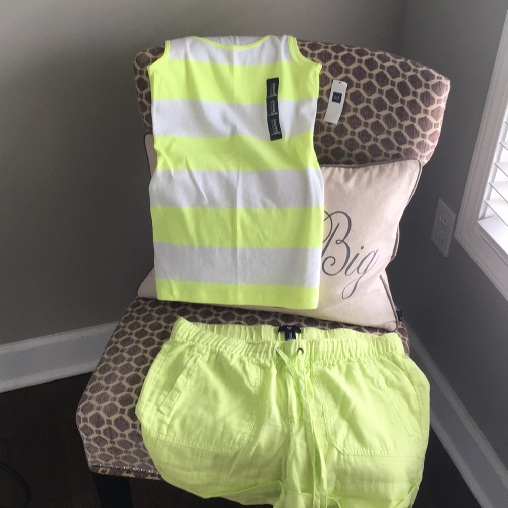 Gap size medium shorts size medium tank